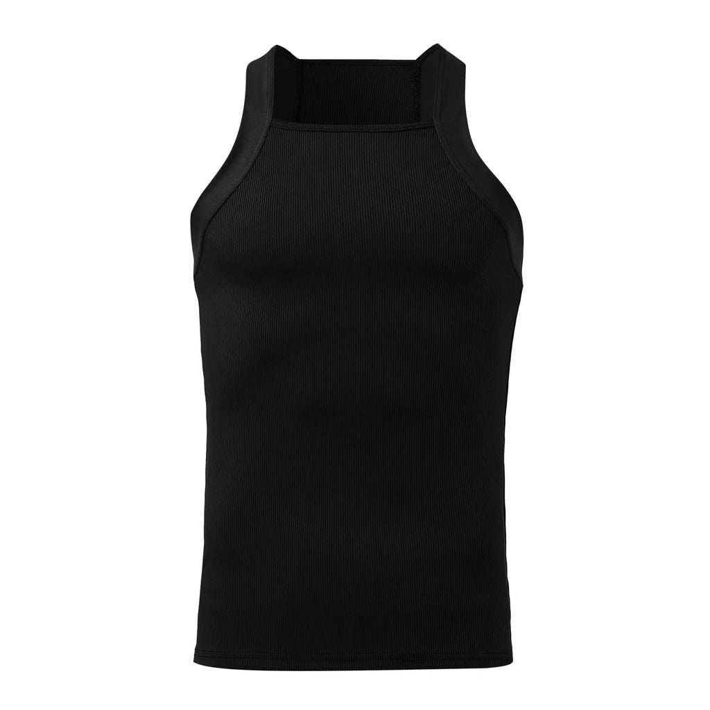 Summer Men's New Solid Color Fashion Sleeveless Shapewear Europe and America Men Sexy Tight Elastic Vest S-4XL