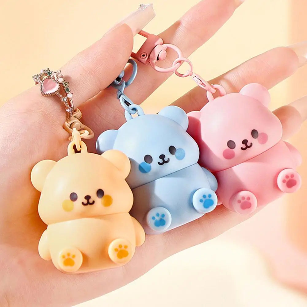 1PCS Childrens Lip Balm Bear Shape Moisturizing Care Kids Adult Lip Protection Dryness Prevention Gentle Lip Care Essential