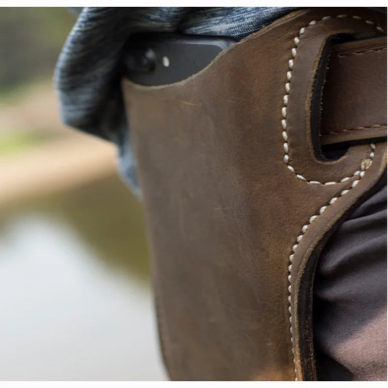 Men's Belt Phone Waist Bag Belt Men's Hanging Waist Bag Outdoor Sports Work Belt Cell Phone Bag