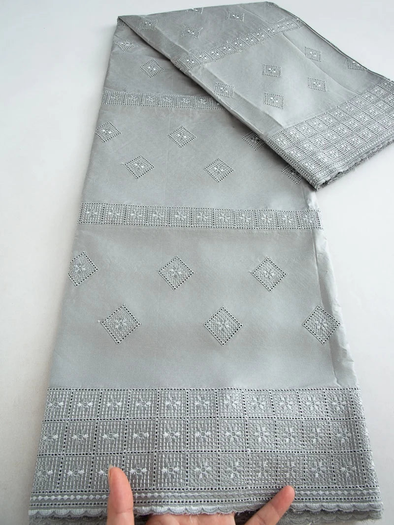 Kalume Fashion Nigerian Cotton Dry Lace Fabric 2026 High Quality Swiss Voile Stones Embroidery Lace Fabric For men Prom Party
