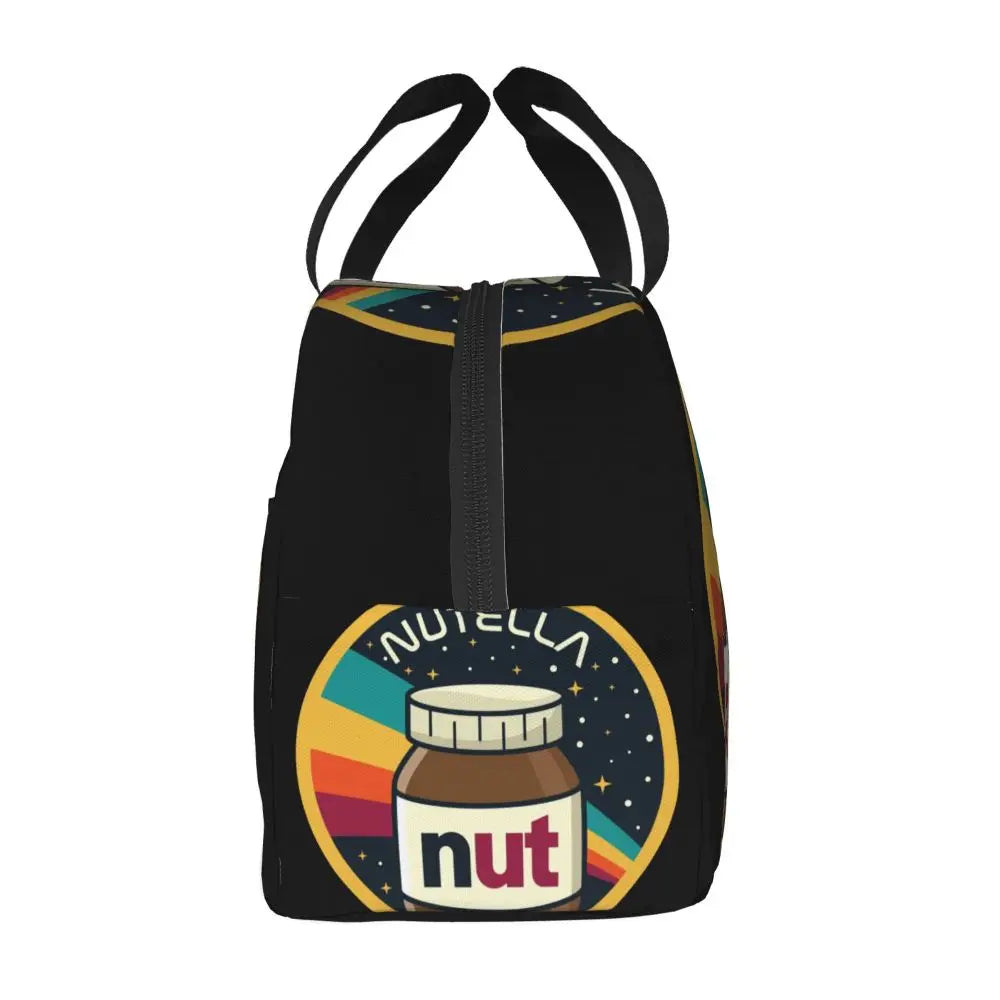 Custom Italy Nutellas Thermal Insulated Lunch Bag Women Portable Lunch Container for Outdoor Picnic Storage Food Box