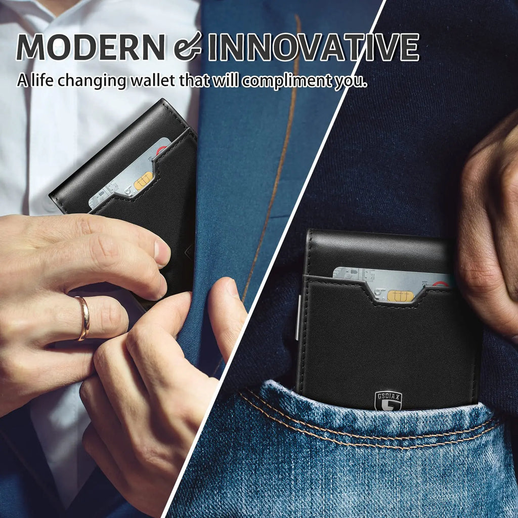 Men'S Multi-Slot Rfid Anti-Magnetic And Anti-Theft Multi-Functional Wallet With US Dollar Card Holder GSOIAX Men's wallet