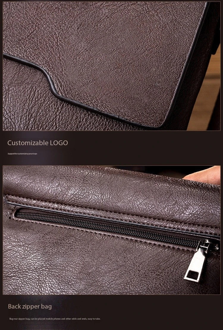 Newest Man Messenger Bag Men Pu Leather Shoulder Bags Business Crossbody Casual Bag Vintage Handbag Free Shipping