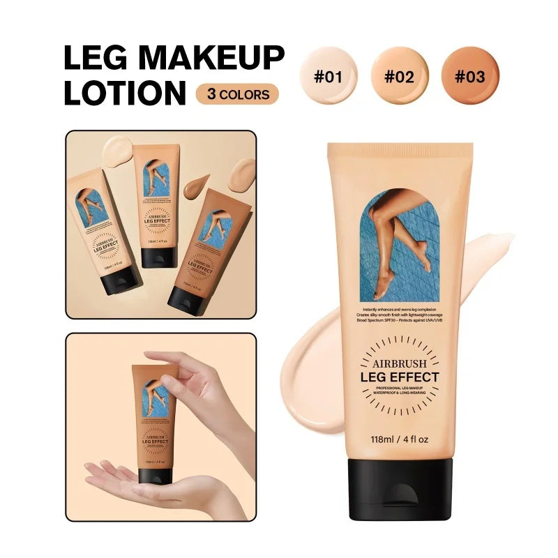 All-in-One Leg Perfector Lotion 118ml - 3 Shades with SPF 30, Waterproof, Long-Wear to Conceal & Smooth Skin Flawlessly.