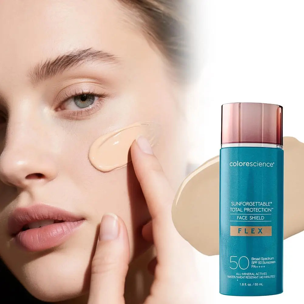 SPF 50 Moisturize Liquid Foundation Against UV Evens Skin Tone, Natural Sun-Kissed Glow, Lightweight & Non-irritating