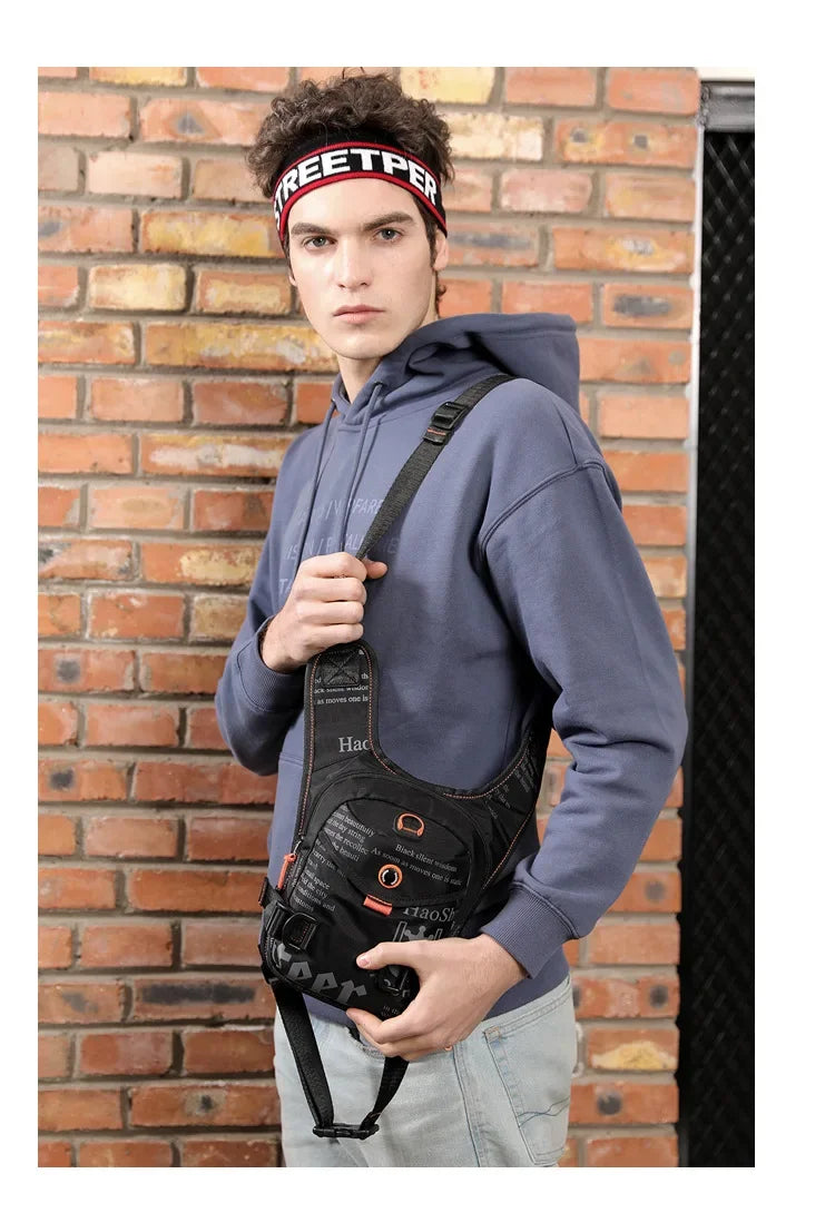 Running Bag Messenger Bag waterproof bags for men Riding Leg Bag Multi-Function Sports Men's Chest Bag Portable waist bag