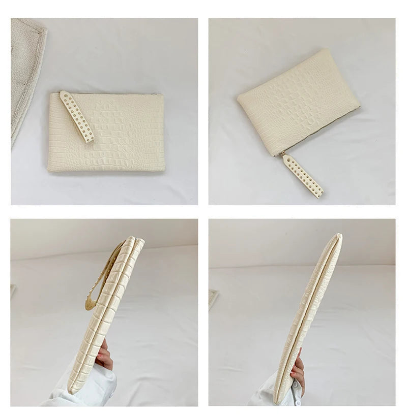Fashion Luxury Handbags Women Bag PU Leather Clutch Ladies Evening Envelope Bag Female Day Clutches Purse Portable Wristlet Bag