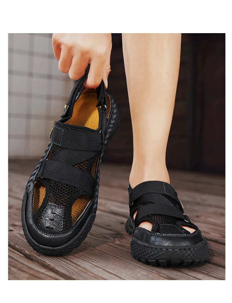 Men Summer Sandal Outdoor Casual Sandals for Men 2024 New Comfortable Trekking Hiking Sandals Beach Sandals Breathable Shoes