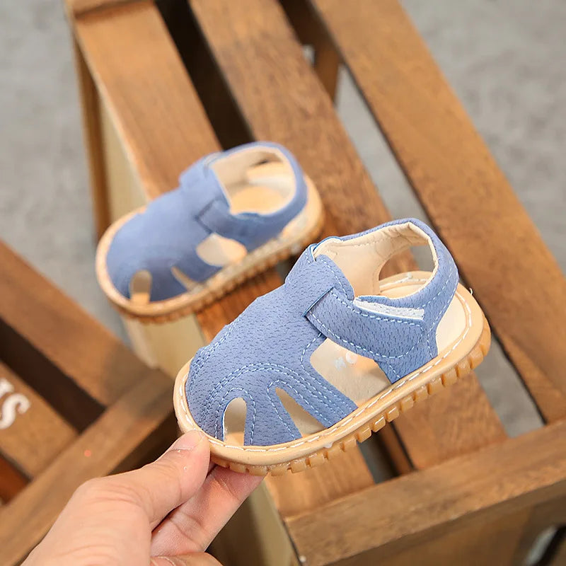 Baby Girl Boy Summer Sandals Candy Color Kids Shoe Infant Anti-collision Toddler Whistle Shoe Soft Bottom Kid Child Beach Sandal