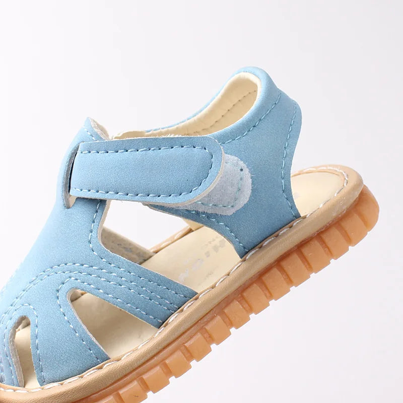 Baby Girl Boy Summer Sandals Candy Color Kids Shoe Infant Anti-collision Toddler Whistle Shoe Soft Bottom Kid Child Beach Sandal
