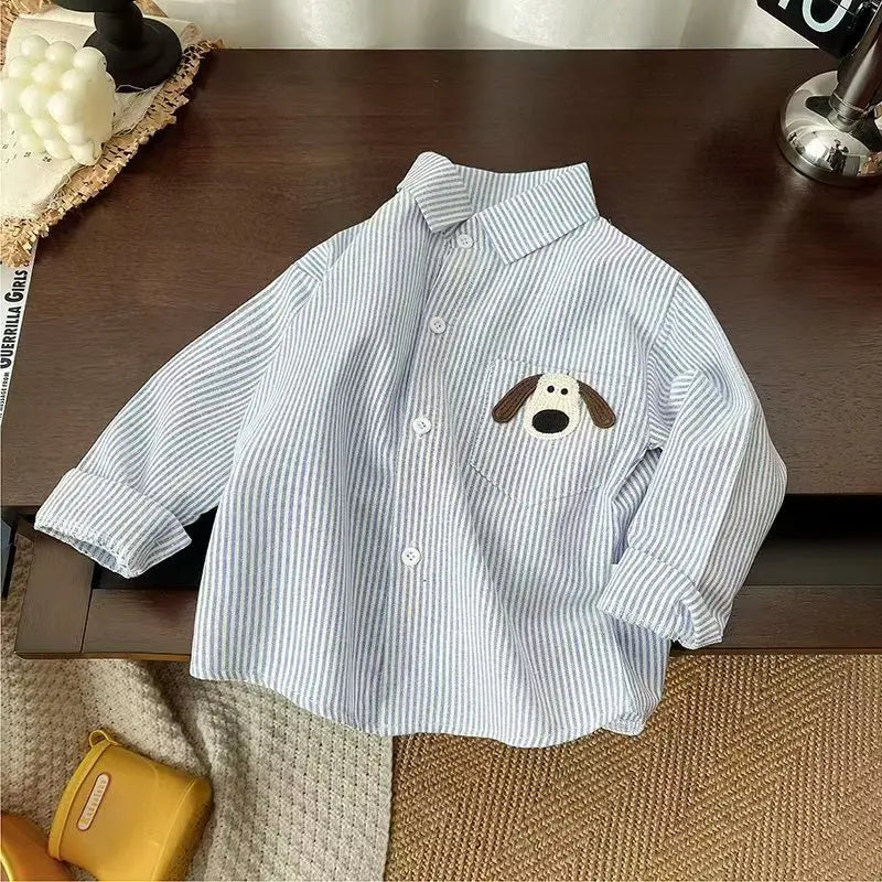 IENENS Kids Shirt Tops Clothes Child Spring Thin Shirts Toddler Infant Boy Long Sleeve Tees  1 2 3 4 Years Baby Shirt