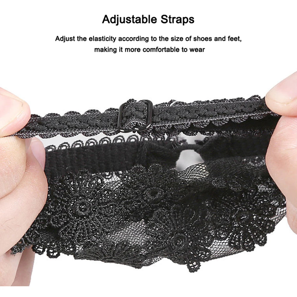1Pair High Heels Bundle Shoelace Holding Loose Anti-skid Straps Women Elastic Shoe Laces Shoe Accessories Wholesale Dropshipping