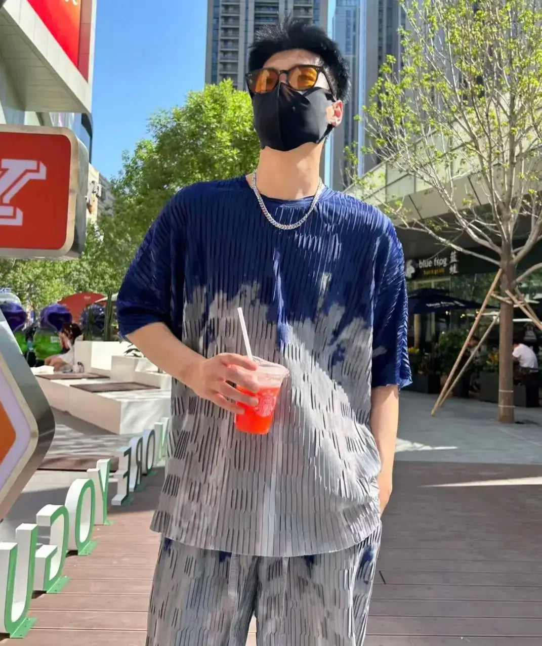 Jogger Jogging Running Male T Shirt Trousers Sets Oversized Graphic Men's Pants Set Print Stretch Tee Cheap Clothes Regular Fit