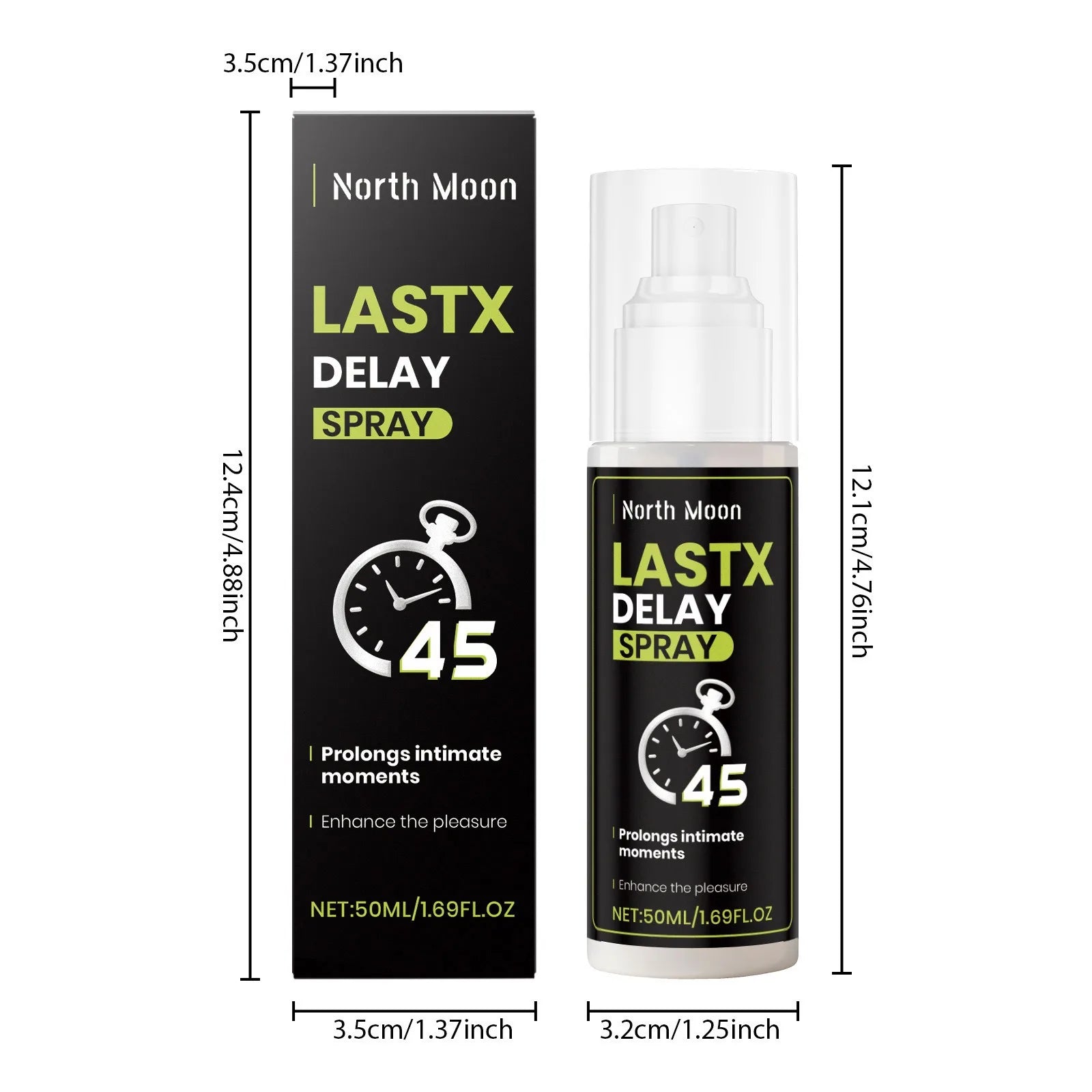 North Moon Herbal Men Body Care Spray Gentle Moisturizing Intimate Caring Reducing Scratch Increasing Energy Private Area Sprays