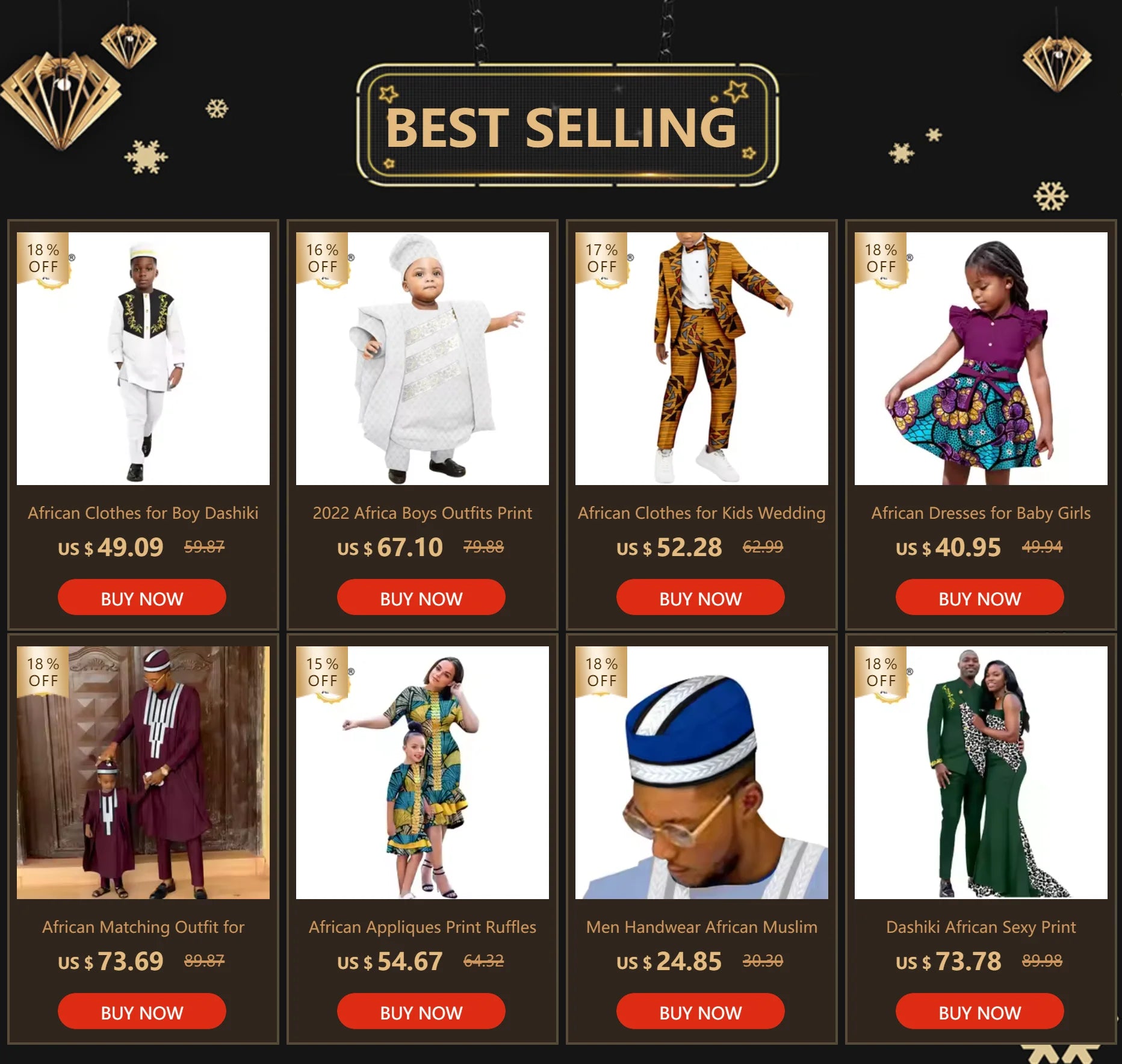 African Print Long Dresses for Women Family Outfits Dashiki Couple Clothes Mom and Daughter Dresses Ankara Outwear 25F029