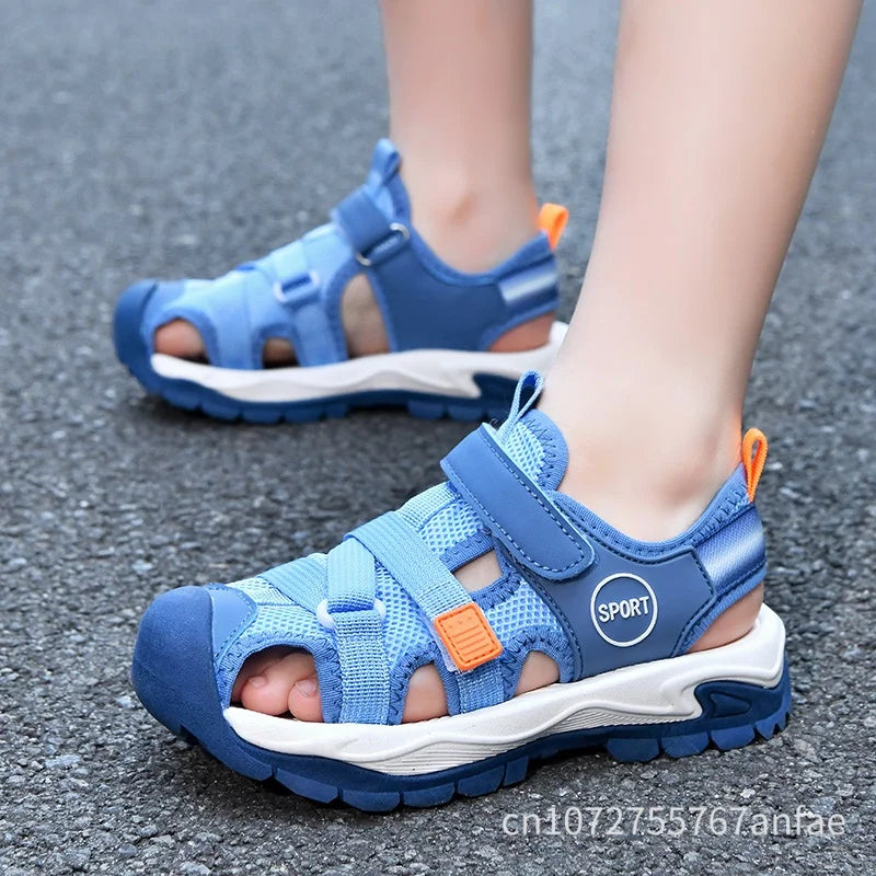 Summer Breathable Sport Sandals for Boys Casual Outdoor Beach Shoe Comfortable Soft Sole Kids Fashion Non-slip Walking Sandalias