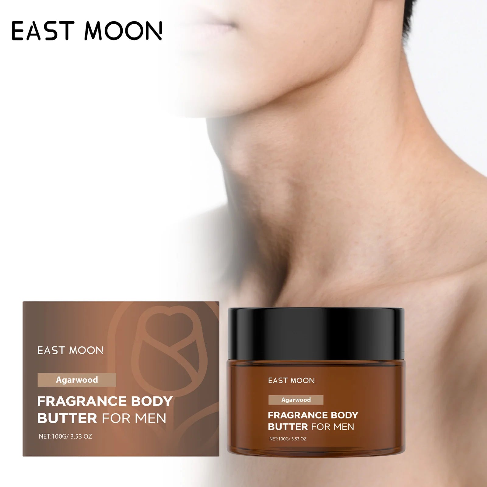 Men's Scented Body Lotion Sandalwood Extract Improves Skin Elasticity Radiance Non Greasy Fast Absorption For Dry Skin