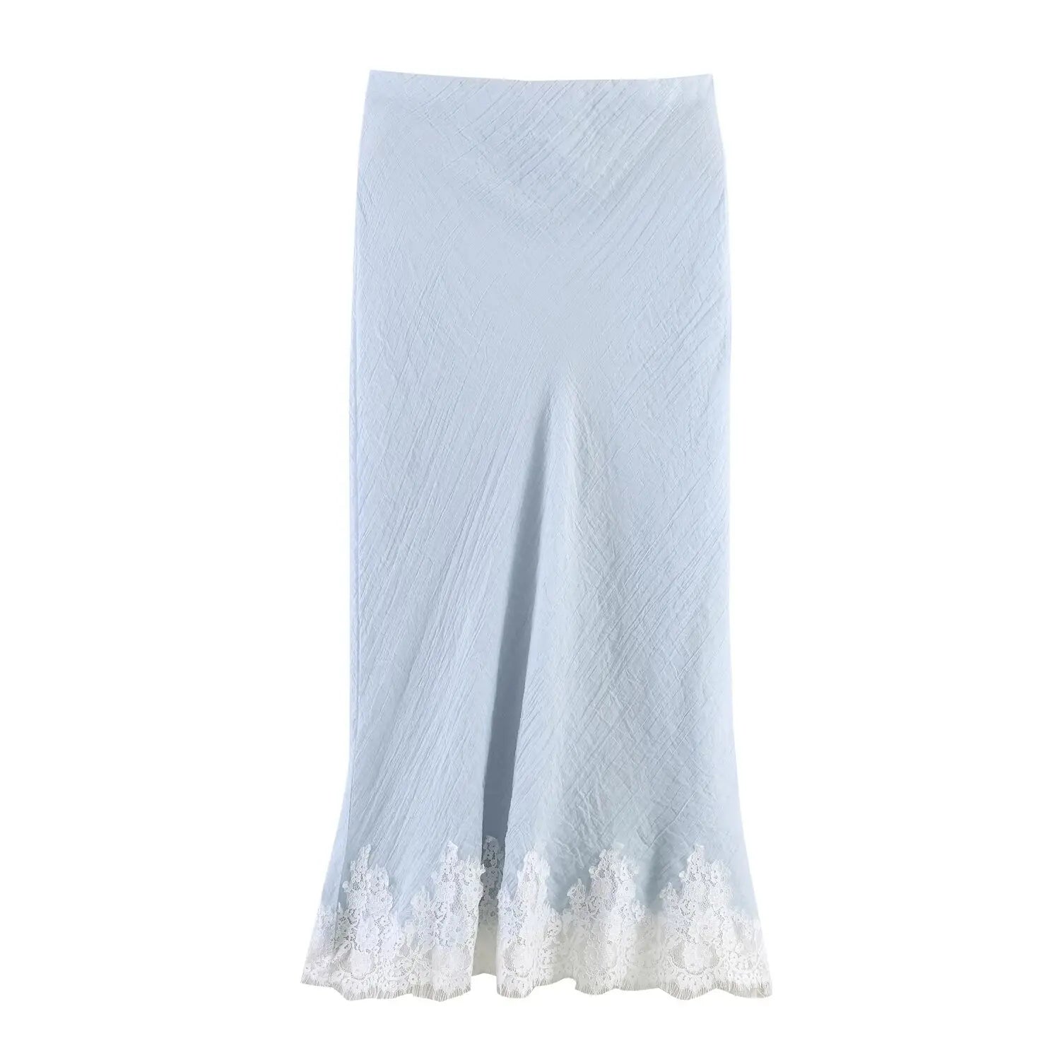 Women's Skirt Set 2026 Spring Elegant Lace Thin Straps Tops Hihg Waist Elastic Waist Midi Skirts Fashion Sexy Female 2 Piece Set
