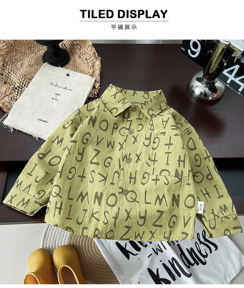 IENENS Kids Shirt Clothes Spring Thin Blouses Clothing Infant Boy Plaid Cotton Tops 1 2 3 4 Years Kids Long Sleeves Shirt