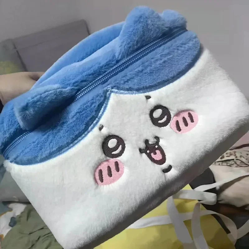 New makeup bag, plush makeup bag, large storage box, makeup bag, travel toiletries storage bag, gift for friends, easy to carry