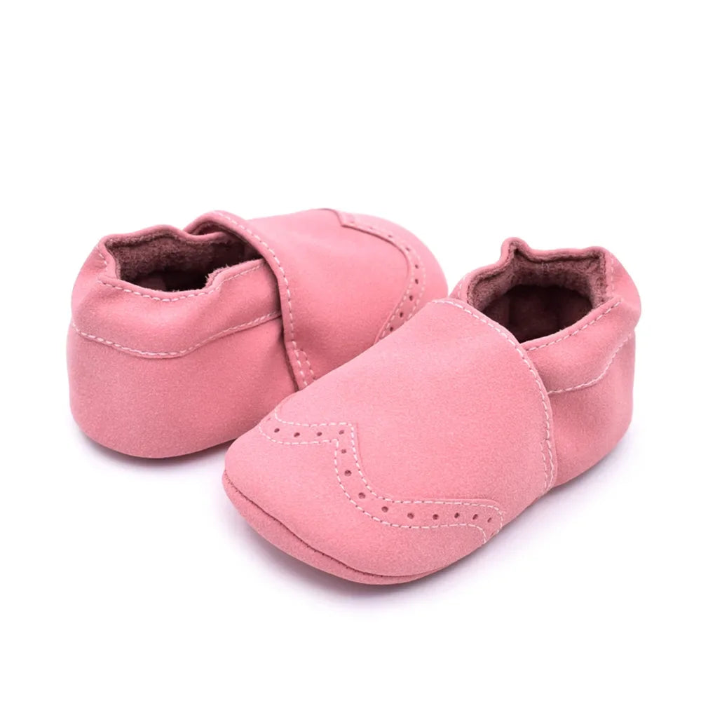 Baby Boy Girl Shoes Soft Leather Infant Toddler Baby First Walker Casual Anti-slip Toddler Baby Kids Crib Shoes -18 Months