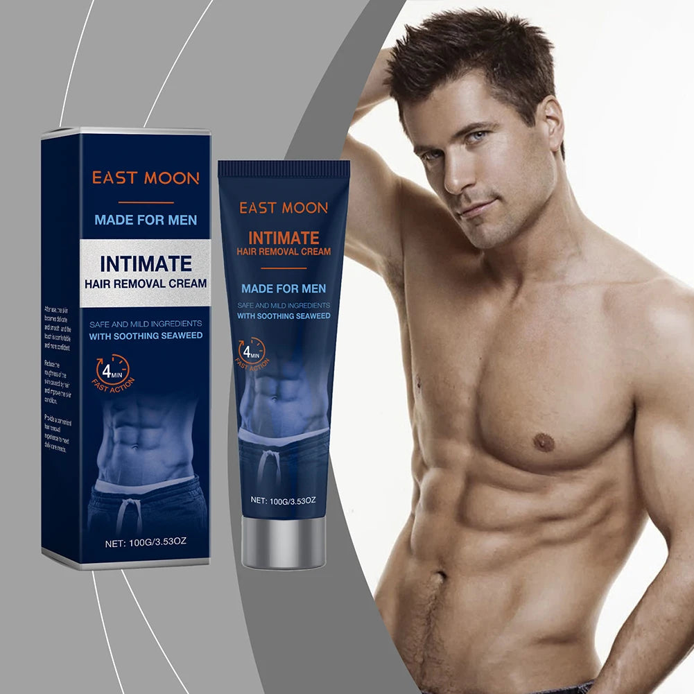 Men's Hair Removal Cream Nourishing Painless Non Irritating Growth Inhibitor Smooth Portable Body Hair Removal Lotion Skin Care