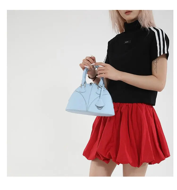 Luxury Unique Diaper Bag Shoulder Purse Ladies Trendy Design Minimalist Textured Original Square Satchel