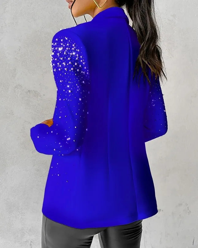 Fashion Blazers For Women Streetwear Autumn Spring Casual Long Sleeve Jacket Turndown Collar Slim Coats Suit Female's Wear