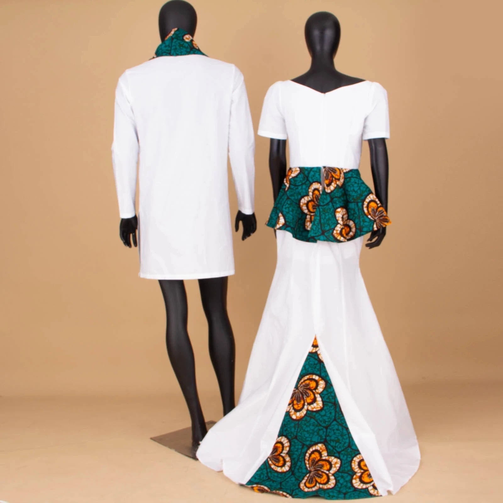 Dashiki Couple African Clothes Matching Clothes for Couples Women Ankara Print Party Dresses Fashion Men Top and Scarf Suits