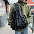 Large Capacity Storage Crossbody Bags for Men High Quality Nylon Chest Bag Hip Hop Shoulder Bag Male Fashion Big Backpacks