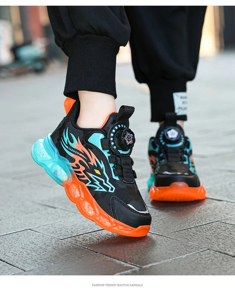 Kids Shoes Boy Casual Sneakers Platform Comfortable Children School Sports Tenis Boy Shoes Children's Basketball Shoes