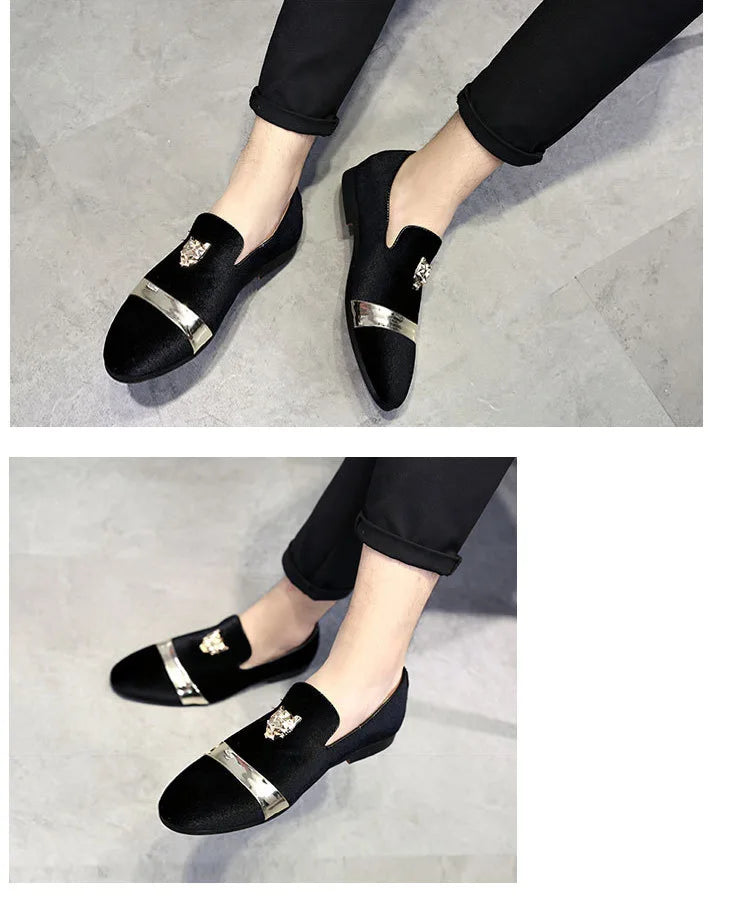 Party Shoes for Men Dress Shoe 2025 Fashion Designer Slip on Loafers Male Italian Luxury Brand Wedding Shoes Mocasines Hombre