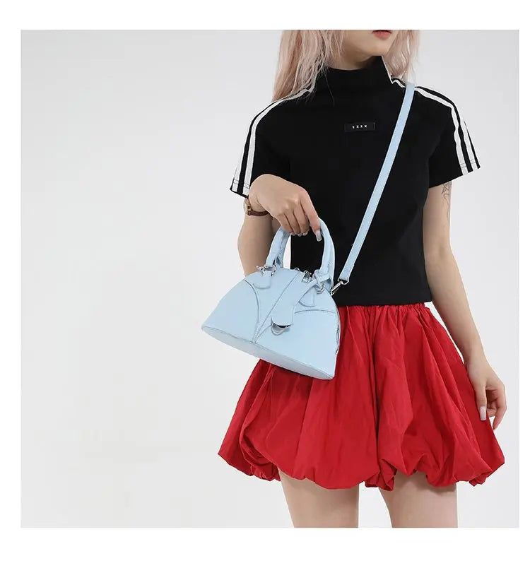Luxury Unique Diaper Bag Shoulder Purse Ladies Trendy Design Minimalist Textured Original Square Satchel