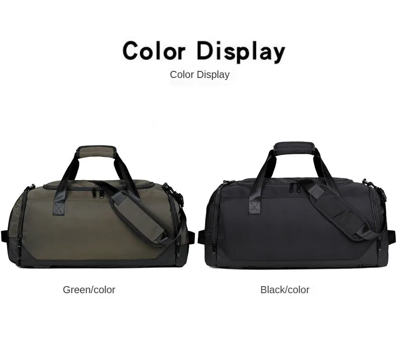 Large capacity travel bag with printed logo name boxing sports storage bag gym bag personalized pattern