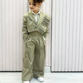 Girls Skirt 2025 Spring and Autumn New Childrens Clothing Girls Baby Fashion Unilateral Lace Casual Trousers Two Sets Simple