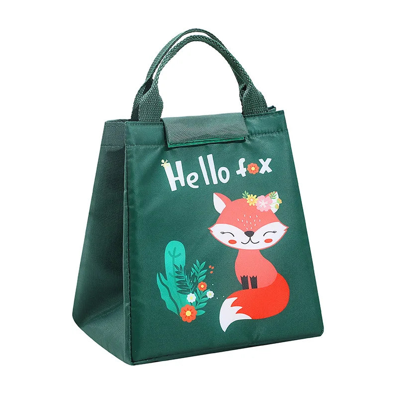 Kids Lunch Bag for School Portable Thermal Bag Children Cartoon Insulated Lunch Bag Cooler Bento Pouch Dinner Container Handbags