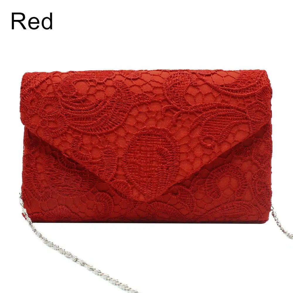 Ladies Messenger Bag Handbags Lace Clutch Bag Evening Party Wedding Purse Envelope Bag Fashion Women Wallet