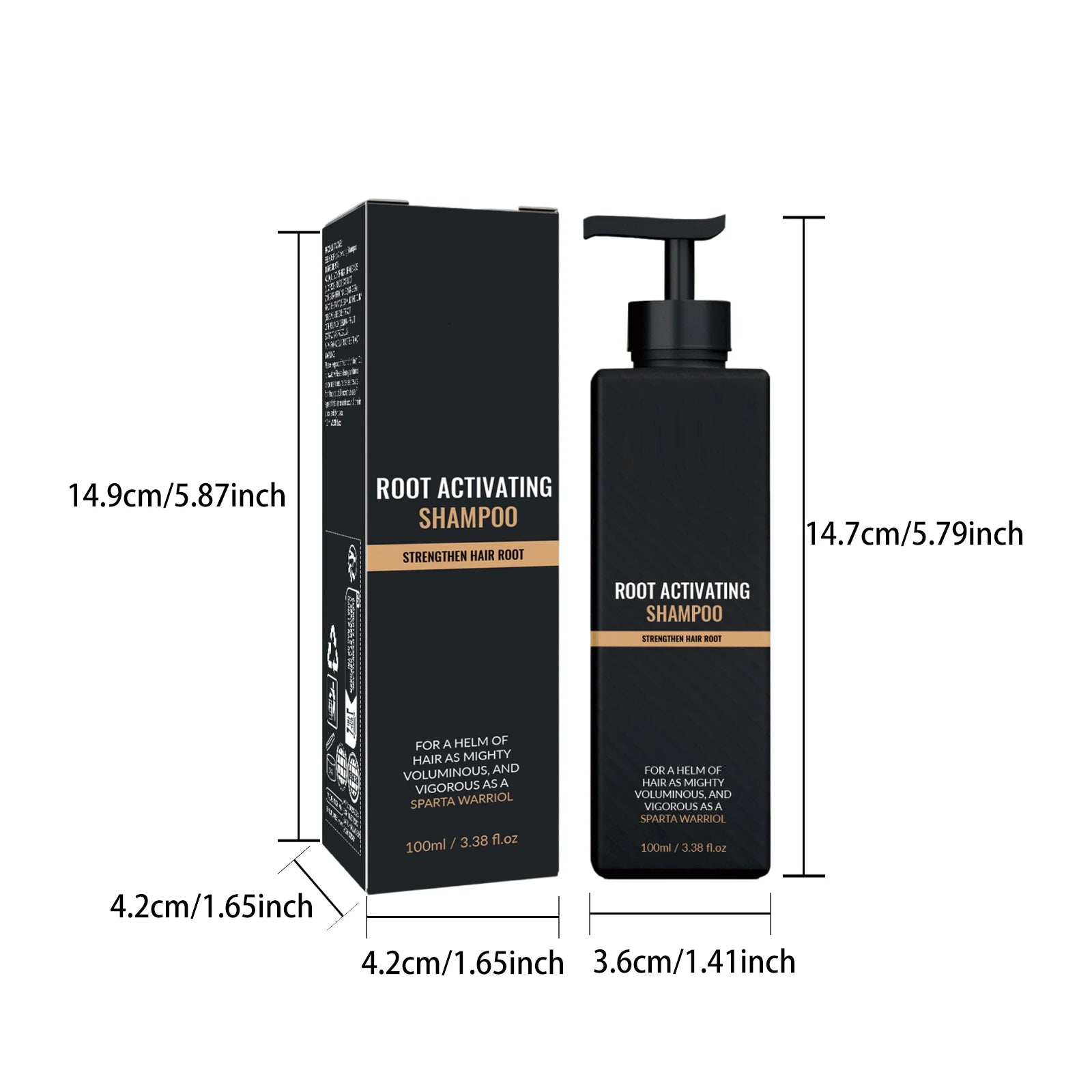 Hair Growth Shampoo for Men Strengthen Scalp Nourishing Anti Hair Loss Moisturizing Repairing Non-greasy Oil Control Clean 100ml
