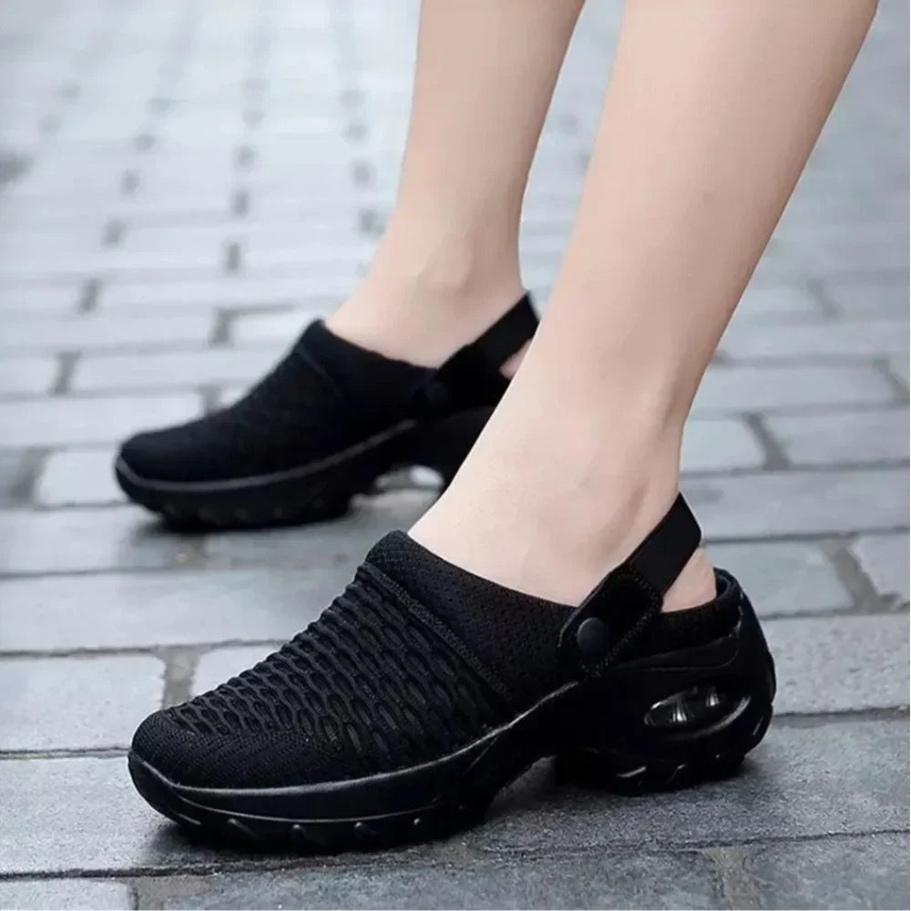 Women Shoes Increase Cushion Sandals Platform Sandal for Women Breathable Mesh Outdoor Walking Slippers Sandals Size 35-43