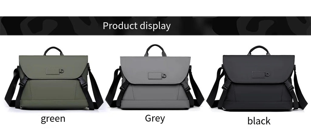 New Briefcase, High-End Business Crossbody Bag, Commuter Travel Backpack, Large-Capacity Shoulder Bag, Fashionable Water-Repellent Handbag, Laptop Bag, Solid Color Casual Bag