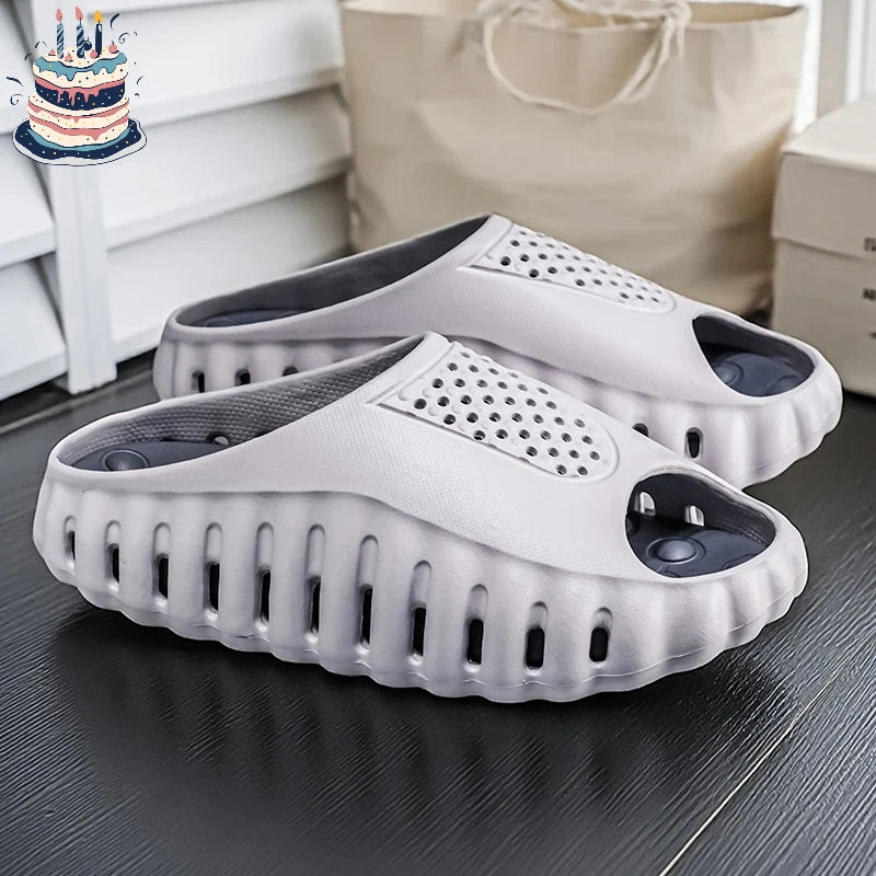 Spring Summer New Men's Massage Slippers Indoor Outdoor Sandals Beach Men Casual Shoes Comfortable Slides Male Home Slippers