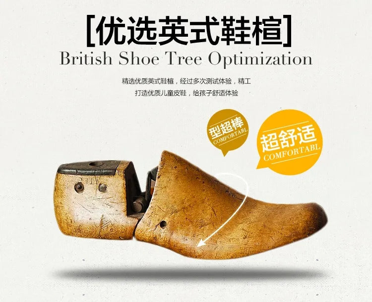 New Boys Leather Shoes British Style School Performance  Kids Wedding Party Shoes White Black Casual Children Moccasins Shoes