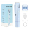 2 in 1 Electric Razors for Women Double Head Shaver for Pubic Hair Trimmer IPX7 Waterproof Wet&Dry Use Bikini Shaver for Body