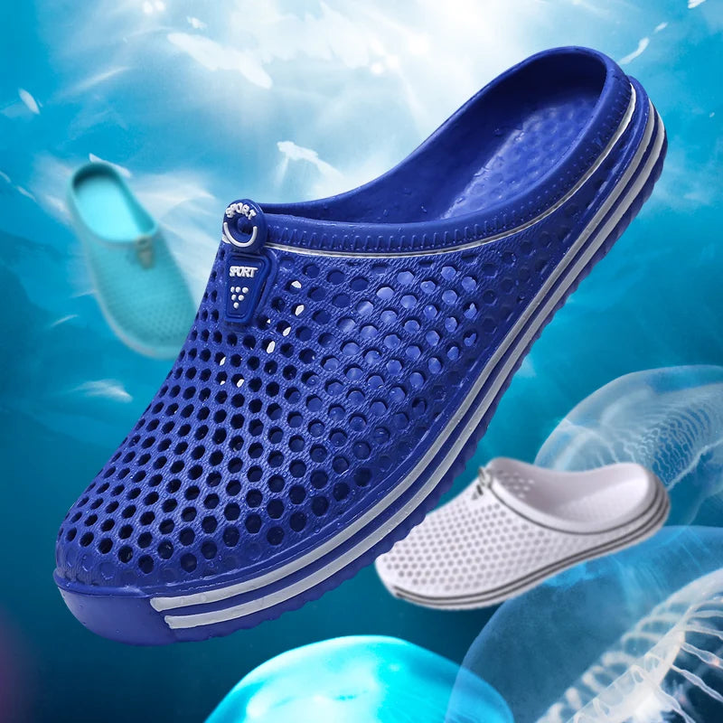 2025 New Men Summer Slippers High Quality Non Slip Beach Shoes For Women Breathable Couples Fashion Comfortable Garden Shoes