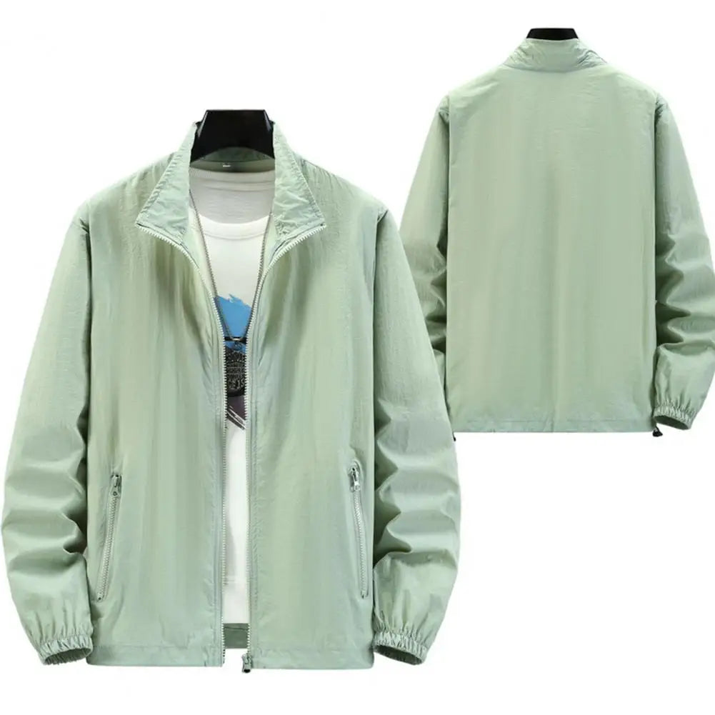 Men Outdoor Jacket Sunscreen Coat Camping Fishing Summer Sports Jacket Breathable Sun Clothing Sunshade Jacket