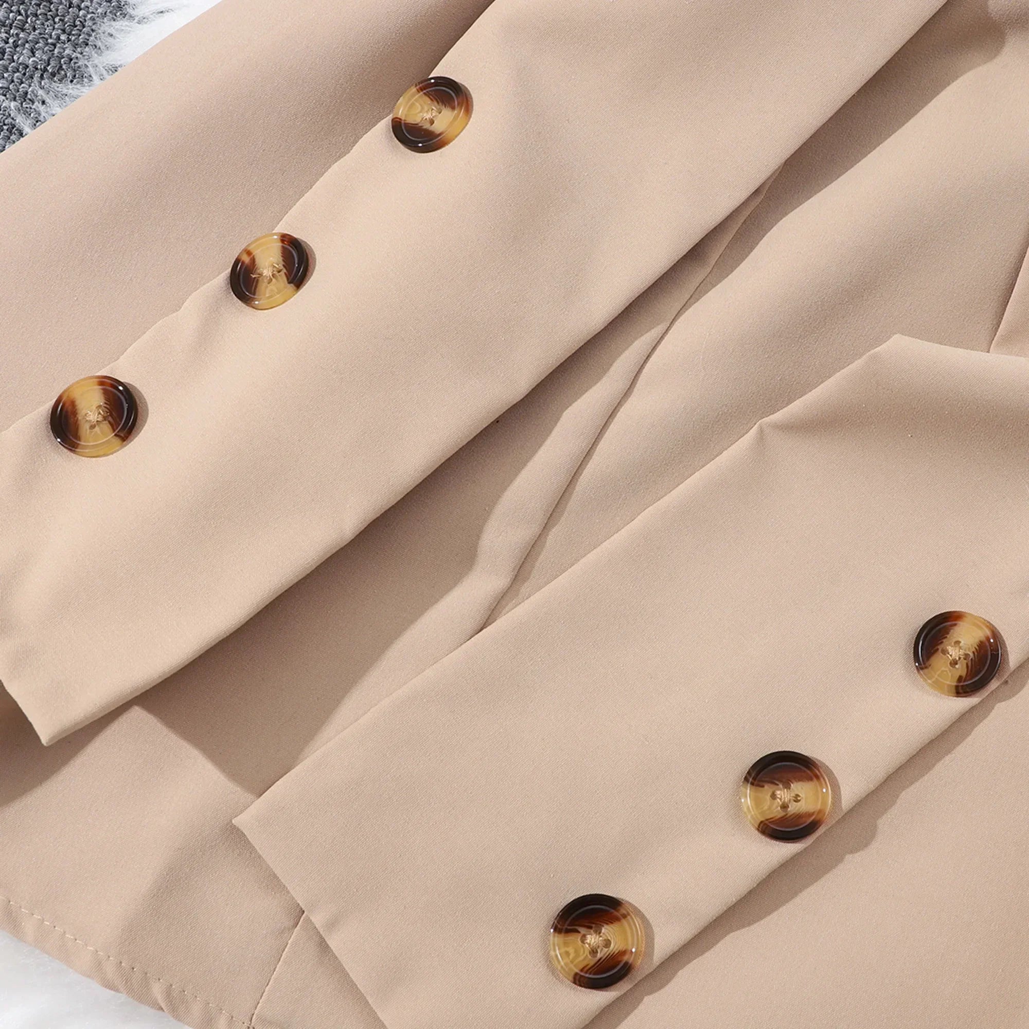 New Khaki Girl Dress Summer Casual Vacation Children Dresses Fashion Elegant Retro British Girls Party Dress 7 8 9 10 11 12 Yrs
