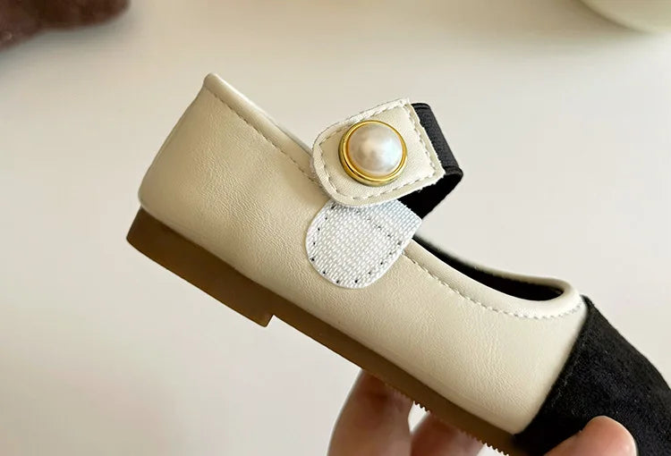 Girl Leather Shoes 2025 Autumn New Brand Girl Shoes French Princess Shoe Elegant Mary Jane Shoe Soft Sole Party Dresses for Girl