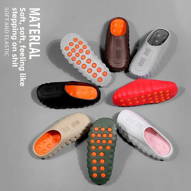 Men's and women's EVA lightweight toe massage slippers 2026 outdoor new casual sports slippers couple's fashionable beach shoes