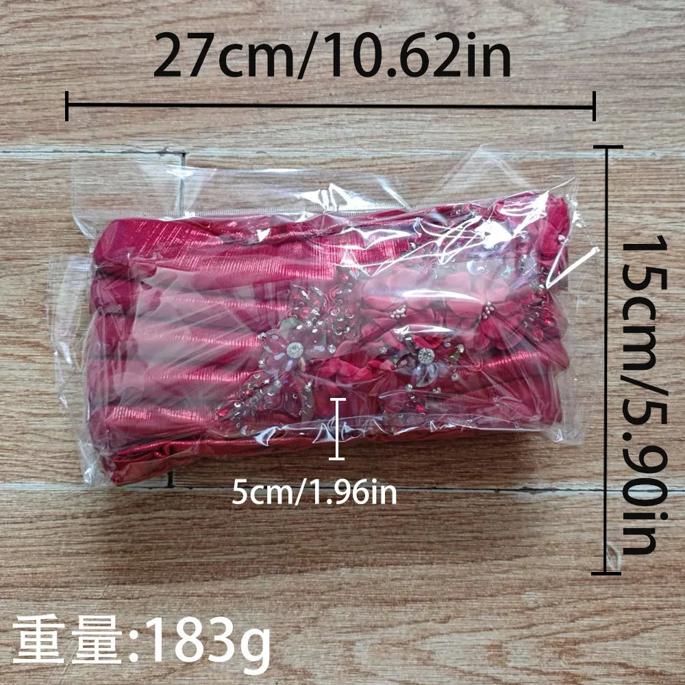 Nigeria Auto Gele Headtie Already Made Wedding Geles Female Head Wraps Diamond Flower 2025 New African Women's Turban Cap Bonnet