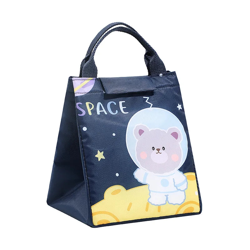 Kids Lunch Bag for School Portable Thermal Bag Children Cartoon Insulated Lunch Bag Cooler Bento Pouch Dinner Container Handbags